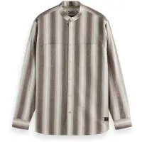 Scotch & Soda Shadow-striped Cotton Shirt Plaza Taupe Shadow Stripe Taglia: XXL | Camicie Casual Outlet | Uomo | Nero