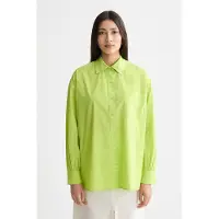 Scotch & Soda Embroidered Girlfriend Shirt Green Glow Taglia: 38 | Magliette intime Outlet | Donna | Verde