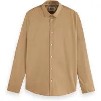 Scotch & Soda Seasonal Core Solid Slim Fit Poplin Shirt Tannin Taglia: L | Camicie Business Outlet | Uomo