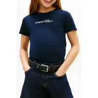 Tommy Hilfiger Girls Tommy Script Tee Ss Dark Night Navy Taglia: 8 | T-shirt Outlet | Unisex | Nero