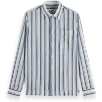 Scotch & Soda Textured Stripe Shirt Lavender Stripe Taglia: S | Camicie Casual Outlet | Uomo