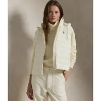 Ralph Lauren per donna. 211958935002 Gilet pieghevole idrorepellente bianco crema (XXL), Casual, Sostenibile, Nylon riciclato