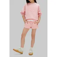 Calvin Klein Girls Ck French Terry Shorts Quartz Pink Taglia: 14 | Pantaloni Outlet | Unisex | Rosa