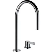 Laufen Kartell Mitigeur de lavabo 2 trous, bec pivotant, sans vidage, saillie 166 mm, H3113320902201, H3113320902201