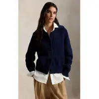 Ralph Lauren per donna. 211B17759001 Cardigan in misto cotone blu navy (S), Casual