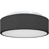 vidaXL Lampada da soffitto con faretti Nero 38 x 38 x 13,5 cm Tessuto