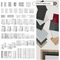Vicco Mobiletto base per cucina Fame-Line Verde-oro rustico 50 cm senza piano di lavoro, Model 37994