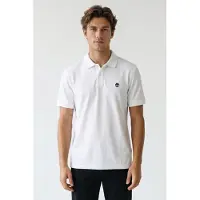 Timberland Branded Collar Short Sleeve Polo White Taglia: XXL | Polo Outlet | Uomo | Bianco
