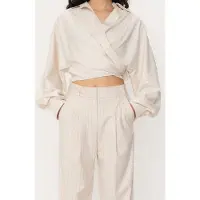 VIVEH Polaris Trouser Coconut Milk Pinstripe Taglia: 36 | Pantaloni da completo Outlet | Donna