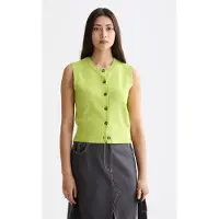 Scotch & Soda Compact Knitted Spencer Green Glow Taglia: XS | Maglioni a maglia Outlet | Donna | Verde