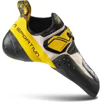 La Sportiva - Scarpette da arrampicata - Solution White/Yellow per Uomo - Taglia 41 - Bianco