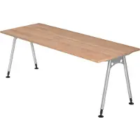 Bümö Scrivania Serie A - Finitura: noce, Dimensioni: 200 x 80 cm