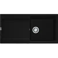 Franke Lavello MARIS MRG 611-100 in ONYX con valvola a pulsante / Dimensioni del foro 950 x 480 mm / Lavello in granito / Lavello da appoggio / Lavello da incasso
