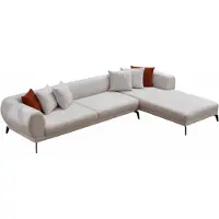 Xl Moebel Gmbh Set divani, divano ad angolo a L, arancione, divano a 3 posti, comodo, soggiorno