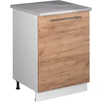 Vicco Mobile lavello cucina Fame-Line Rovere dorato/Bianco 60 cm, Model 62198