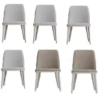 Xl Moebel Gmbh Set per sala da pranzo: tavolo e 6 sedie, design moderno. Set di mobili di design