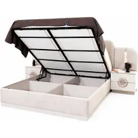 Xl Moebel Gmbh Set da camera da letto moderno: letto, 2 comodini, armadio, toeletta