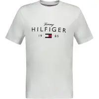 Tommy Hilfiger Logo Graphic Jersey Crew Neck T-shirt White Taglia: XL | T-shirt stampate Outlet | Uomo | Bianco