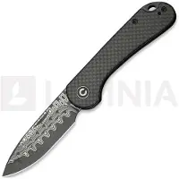 CIVIVI Elementum Slip Joint C18062AJ-DS1 Damascus, Twill Carbon, coltello da tasca slipjoint