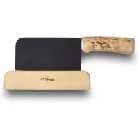 Roselli Chinese Chef Knife R730 Carbon Steel, Curly Birch, Chinees coltello da chef, 15,5 cm