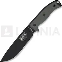 ESEE Model 6 Serrated 6S coltello da sopravvivenza con fodero nero + gancio per cintura