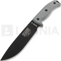 ESEE Model 6 black blade, manico grigio 6P-B con fodero nero + gancio per cintura