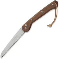 Woxna Ljusnan 113018 Foldable Saw, legno di noce, acciaio inossidabile, sega pieghevole 18 cm