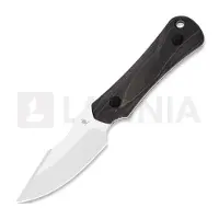 Kizer Cutlery Bone 1122A4 Stonewashed AEB-L , Stabilized Wood, coltello fisso, Maverick Customs design