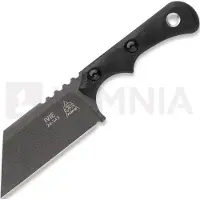 Tops knives Ivie IV-01, 1095 Tungsten Cerakote, Black Canvas Micarta, coltello da collo, Cody Ivie design