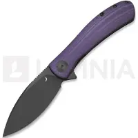 Trollsky Knives Coltello pieghevole Mandu EVO Magnacut, Purple G-10, Black Stonewash