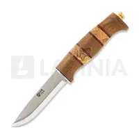 Helle Harding Rubin 200699, 2026 Limited Edition, Polished H3LS, Spalted Beechwood, Red Leather coltello fisso