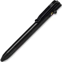 Big Idea Design Base Line Bolt Action Pen BS-BA-DLC Black DLC Titanium, everyday carry penna