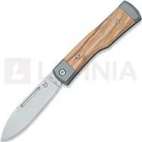 FOX Gunstock FX-558 OL Satin Böhler M390, Olive Wood, coltello da tasca slipjoint