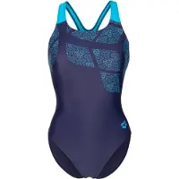 Arena Women's Kikko Swimsuit Swim Pro Back Costume intero Donna (34, blu)