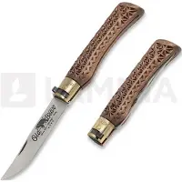 Antonini Coltello pieghevole Old Bear Collection Wood Carved L