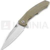 Bestech Coltello pieghevole Warwolf - Stonewash + Satin - G10, beige