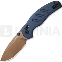 Kizer Cutlery Coltello pieghevole Sheepdog C01C Elmax, Blue Aluminum, Sunset Metal PVD