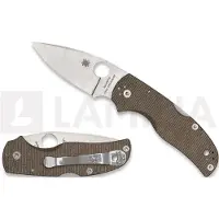 Spyderco Coltello pieghevole Native 5 Brown Canvas Micarta CPM CRU-WEAR