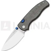 Kizer Cutlery Coltello pieghevole Glaux 14C28N, Black Norplex Ultrex, Satin