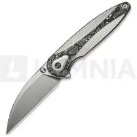We Knife Zenthra, Satin&Gray Ti/Aluminum Foil CF, Satin