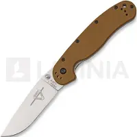 Ontario Coltello pieghevole RAT-1, marrone/satin