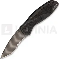Kershaw Coltello pieghevole Blur Tiger Striped A/O, dentatura lama