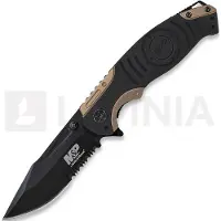 Smith & Wesson Coltello pieghevole M&P Linerlock, black/brown