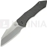 We Knife High-Fin XL, Tiger Stripe Flamed Ti, Polished BB