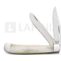 Bear & Son Coltello pieghevole Trapper White Smooth Bone