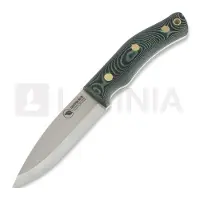 Casström Coltello No.10 Swedish Forest knife Sandvik Full Flat Birch, blu