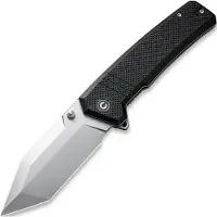 CIVIVI Bhaltair, Black Coarse G-10, Stonewashed