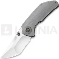 We Knife Coltello pieghevole Thug, satin, grigio