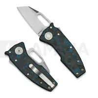 Demko Knives Coltello pieghevole Nano Shark 20CV Shark Foot, Fat Carbon Arctic Storm