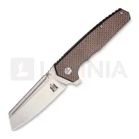 Komoran Coltello pieghevole Linerlock Red Carbon Fiber